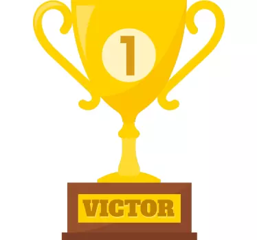 Erster platz trophäe wandaufkleber - TenStickers