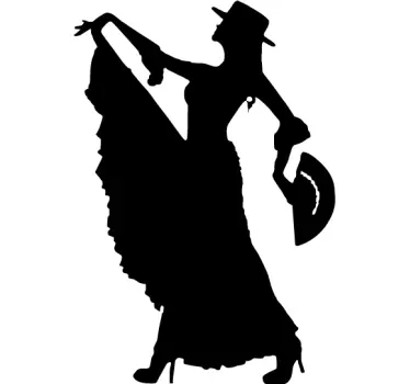 Flamencotänzerin Aufkleber - TenStickers
