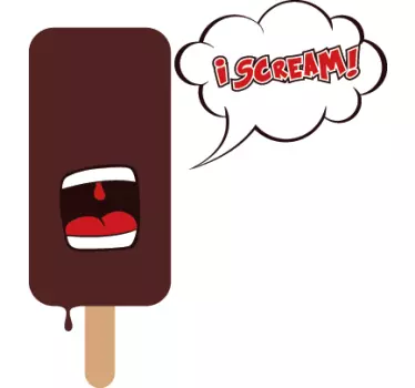 Folie kühlschrank eiskreme charakter - TenStickers