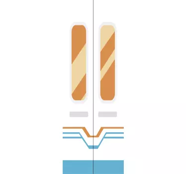 Folie tür im stilvollen design - TenStickers