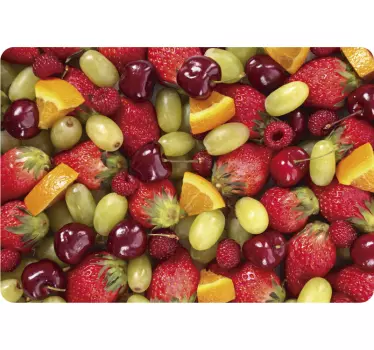 Aufkleber Früchte bunt Laptop - TenStickers