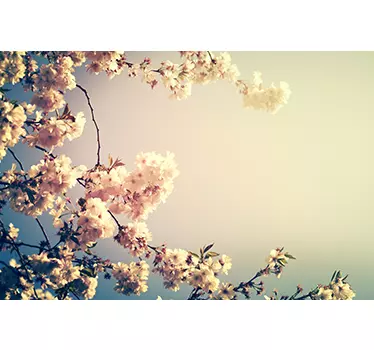 Blumenranke Laptop Aufkleber - TenStickers