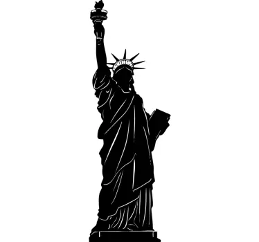 Wandtattoo Schlafzimmer Freiheitsstatue Amerika - TenStickers