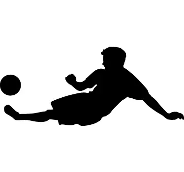 Fußballspieler Silhouette Aufkleber - TenStickers
