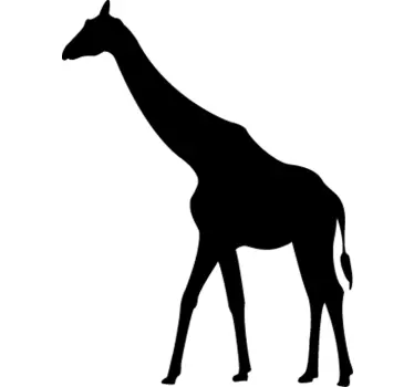 Wandtattoo Jugendzimmer Giraffen Silhouette - TenStickers