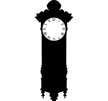 Große Wanduhr Aufkleber - TenStickers