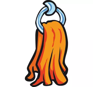 Handtuchhalter Sticker - TenStickers
