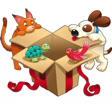 Haustier Geschenk Aufkleber - TenStickers