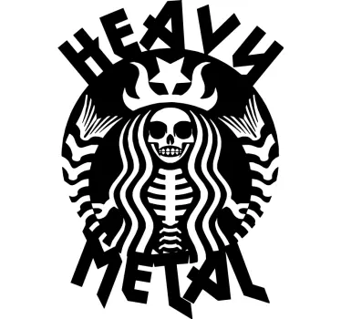 Motorrad Sticker Heavy Metal - TenStickers