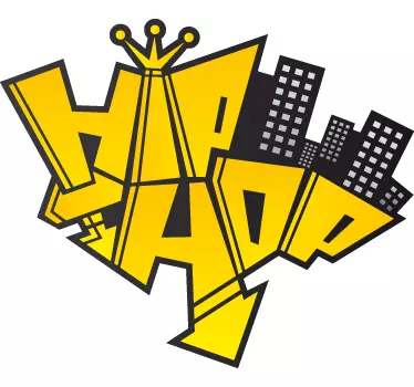 Hip hop Logo Aufkleber - TenStickers