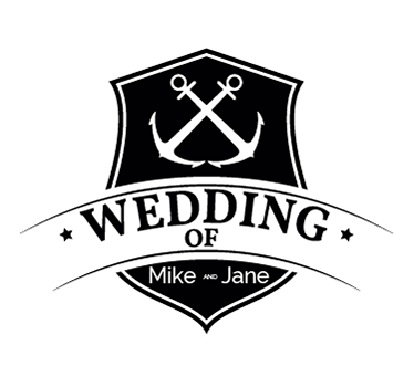 Hochzeitsaufkleber zwei Anker - TenStickers