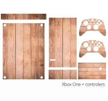 Holz textur xbox sticker - TenStickers