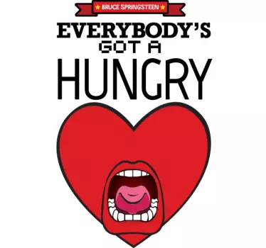 Hungry Heart Aufkleber - TenStickers