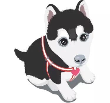 Husky Welpe Aufkleber - TenStickers