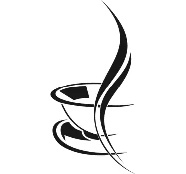 Kaffeetasse Aroma Aufkleber - TenStickers