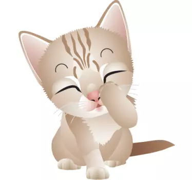 Katzenwelpe Aufkleber - TenStickers