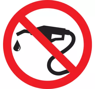 Kein Benzin Sticker - TenStickers