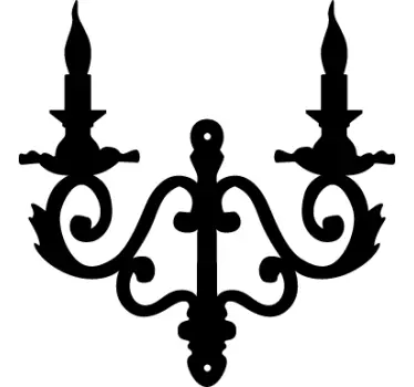 Kerzenhalter Aufkleber - TenStickers