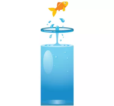 Kindlicher Türaufkleber Fische - TenStickers