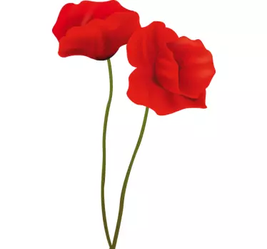 Klatschmohn Aufkleber - TenStickers