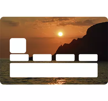 Kreditkartenaufkleber Sonnenuntergang - TenStickers