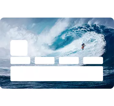 Kreditkarten Aufkleber Surfer - TenStickers