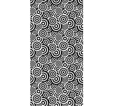 Folie Duschkabine geometrisches Kreismuster - TenStickers