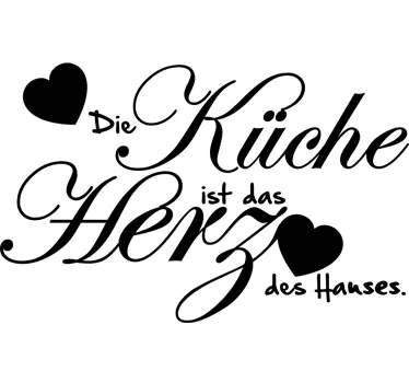 Herz des Hauses Wandtattoo Küche - TenStickers