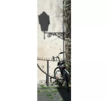 Kühlschrank Aufkleber Gaudilaterne und Fahrrad - TenStickers