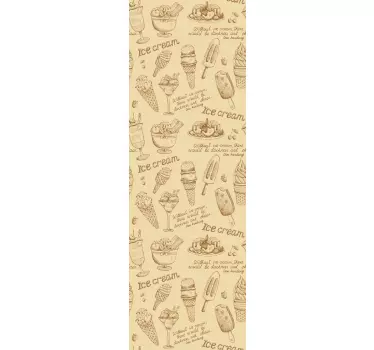 Kühlschrank Sticker Vintage Eis - TenStickers