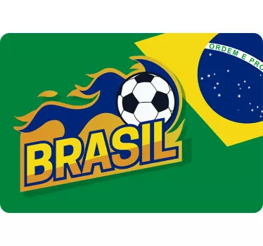 Laptop Aufkleber brasilianisches fußballemblem - TenStickers