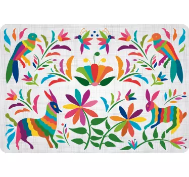 Laptop Aufkleber bunte tierblumen - TenStickers