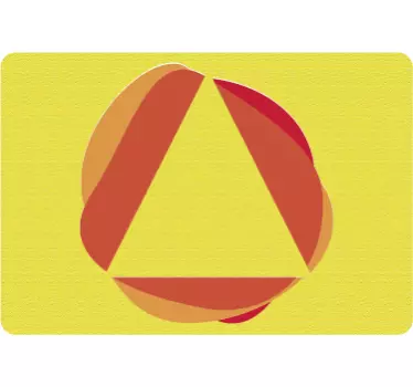 Laptop Aufkleber dreieckiger farbblock - TenStickers