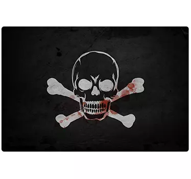 Laptop Sticker Piratenflagge - TenStickers