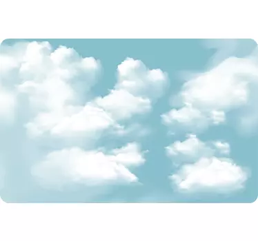 Laptop aufkleber weiche wolkenmuster - TenStickers