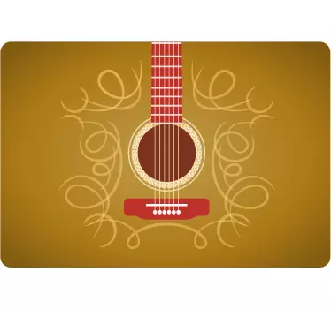 Laptop Sticker Gitarre - TenStickers