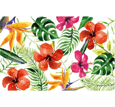 Laptopaufkleber Blumen der Wildnis - TenStickers
