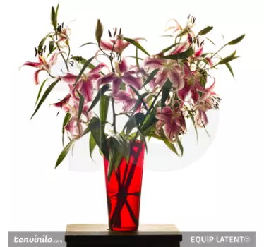 Lilien Blumenstrauß Aufkleber - TenStickers