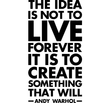 Live Forever Sticker - TenStickers