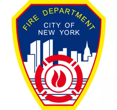 Logo FDNY Sticker - TenStickers