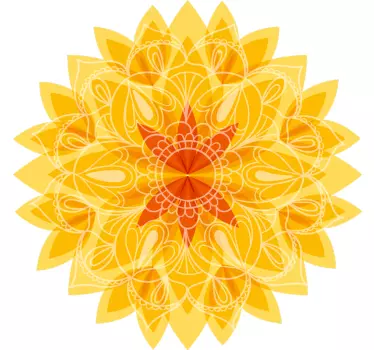 Wandtattoo Schlafzimmer Lotus Mandala - TenStickers