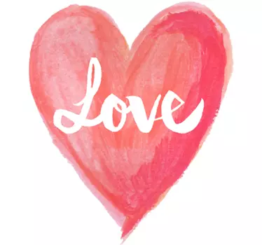 Love Herz Sticker - TenStickers