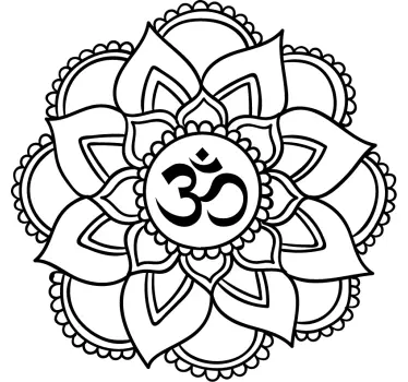 Mandala Yoga Shala Wandtattoo - TenStickers
