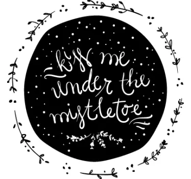 Mistletoe Wheinachten Aufkleber - TenStickers