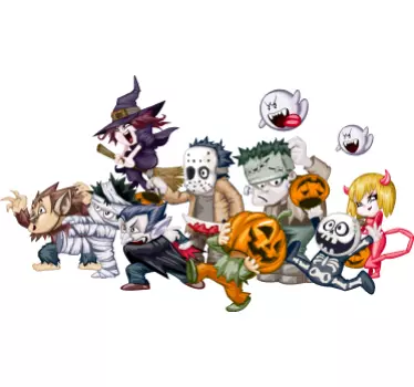 Monster Horde Aufkleber - TenStickers