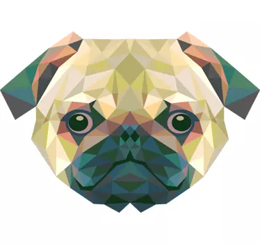 Mops Aufkleber - TenStickers