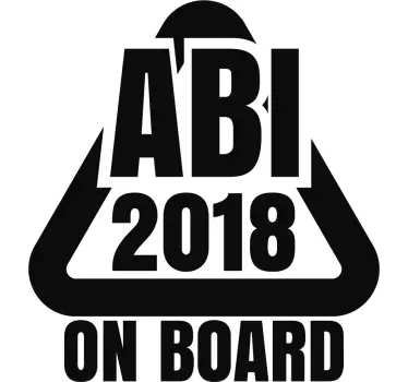 Autoaufkleber Abi on Board - TenStickers