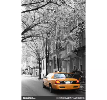 New York Taxi Aufkleber - TenStickers