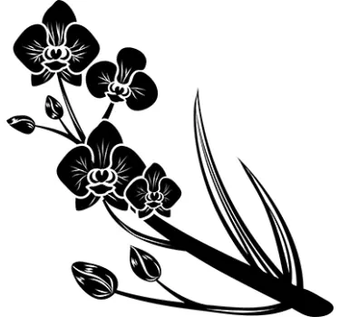 Orchidee Aufkleber - TenStickers