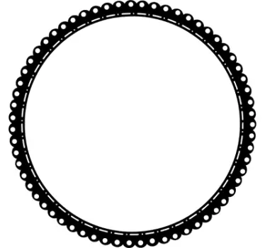 Ornament Aufkleber rund - TenStickers